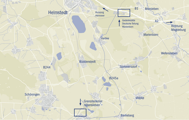 Anfahrtsskizze Marienborn Hötensleben